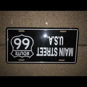 Route 66 license plate cover